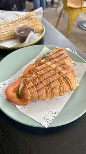   at Cafe Del Barrio in Santiago