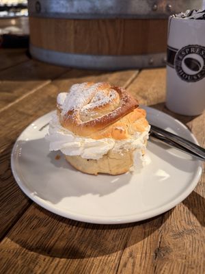 Vegan semla.   at Espresso House in Lulea
