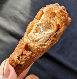 Vegan fried chicken drumsticks at Vincent's Marketplace in Fitzroy