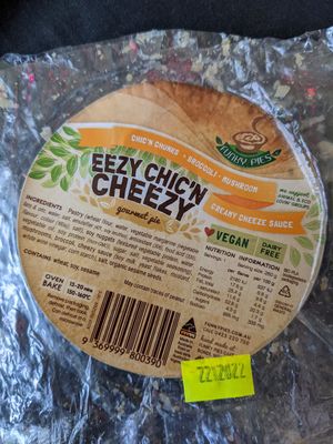 Cheesy chicken pie at Vincent's Marketplace in Fitzroy