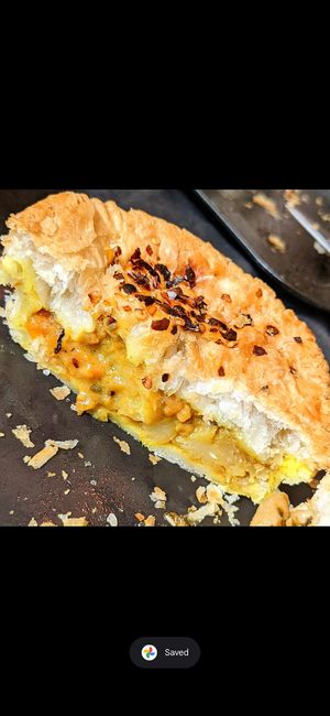 Satay Pie at Vincent's Marketplace in Fitzroy