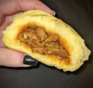 Curry buns at Vincent's Marketplace in Fitzroy