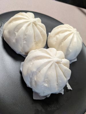BBQ pork buns at Vincent's Marketplace in Fitzroy