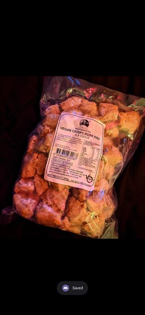 Vegan pork ribs at Vincent's Marketplace in Fitzroy