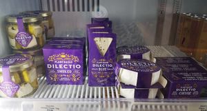 Vegan cheeses 🧀 at Vincent's Marketplace in Fitzroy