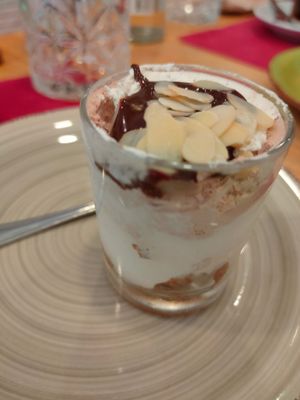 Tiramisú at Teff Vegetariano in Elche