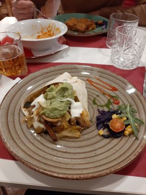 Fajitas de seitán at Teff Vegetariano in Elche