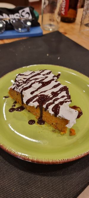 Carrot cake at Teff Vegetariano in Elche