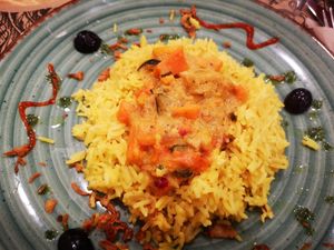 Basmati rice at Teff Vegetariano in Elche