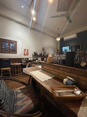 Bar seating  at Ango in Vientiane