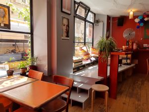 Interior at Le Phare Cafe in Geneva