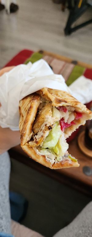 Vegan schwarma with 'chicken' at Ziggy's Eatery in Balaclava