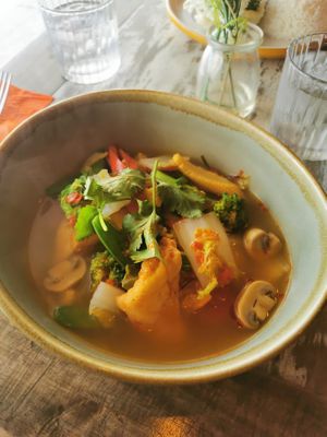 Tom Yum Soup at 9 Elephants Thai Drink & Dine in Chester