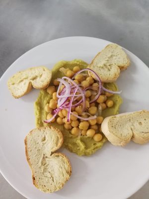 special hummus at Divi in Mallorca