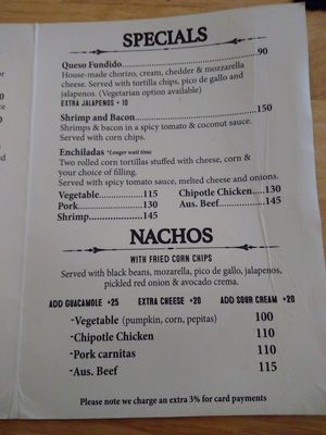 Menu 3 at Hanoi Taco Bar in Hanoi