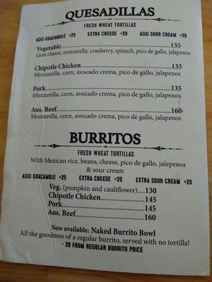 Menu 4 at Hanoi Taco Bar in Hanoi