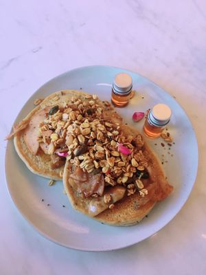 Vegan pancakes were good👍🏻 at The Local Beet in Abu Fatira