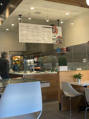 Clean interior  at Hummus Republic in Burbank