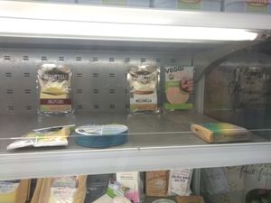 Vegan cheezes at Delicious Food in Amsterdam