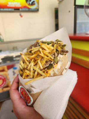 Waffle vegan seeds at La Ruta Del Waffle in Santiago