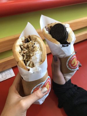 Brownie & oreo vegan waffles  at La Ruta Del Waffle in Santiago