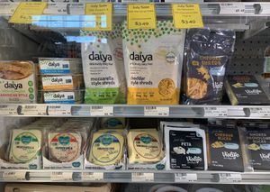 So many vegan cheeses!! at Cornucopia Natural Market & Deli in Galesburg