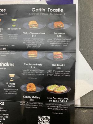 Toasties  at Acai Brothers  in Canberra