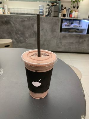 Muscle milk smoothie with bonsoy 👌🏽  at Acai Brothers  in Canberra