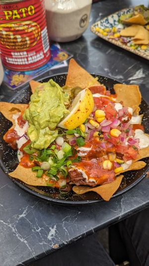 Vegan nachos at Hecho en Mexico in Fitzroy