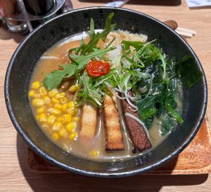 Miso ramen  at Miska Ramen Bar in Prague