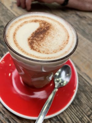 Oat latte  at BrewDog in West London