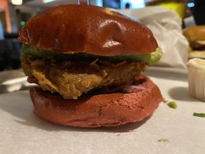 Temple of Seitan burger at BrewDog in West London