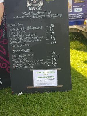 Festival menu at Mivesi in Newcastle Upon Tyne