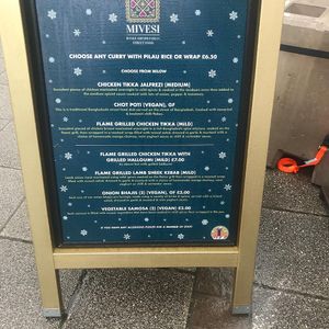 Vegan options labelled - Social media at Mivesi in Newcastle Upon Tyne