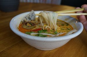 curry laksa at Umamitu by Papuvege in Lodz