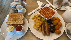   at Secret Garden Cafe in Clitheroe