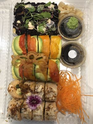 Chef special at Ohana Sushi Vegan in Montreal