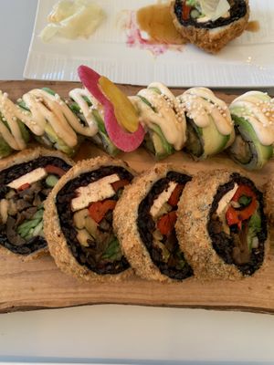 Specialty rolls  at Ohana Sushi Vegan in Montreal