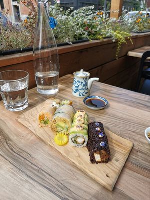 Ying Yang combo at Ohana Sushi Vegan in Montreal