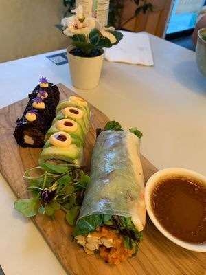 Such creative food ideass  at Ohana Sushi Vegan in Montreal