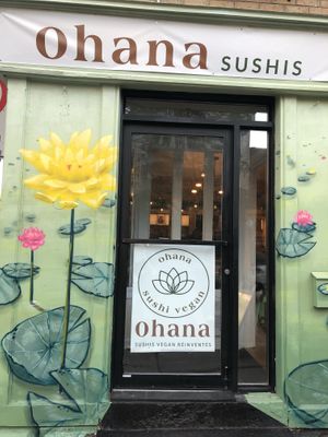 Ohana Sushi Front at Ohana Sushi Vegan in Montreal