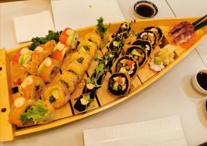 assorted platter for 2 at Ohana Sushi Vegan in Montreal