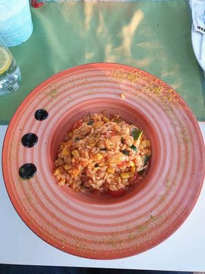 Vegan risotto at Oliva in Makarska