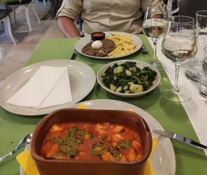 Gnocchi caprese with pesto and mozzarella at Oliva in Makarska