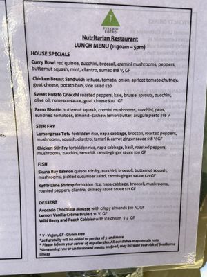   at Pyramid Bistro in Aspen