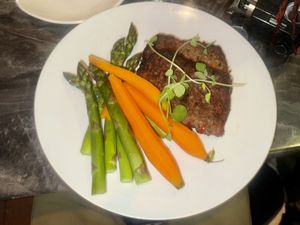 Vegetarian meatloaf made vegan  at Mews in Provincetown