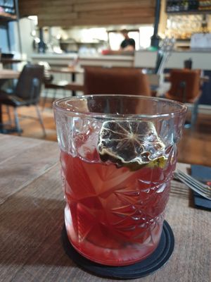 whisky, cherry cocktail at 1703 Dunfermline in Dunfermline