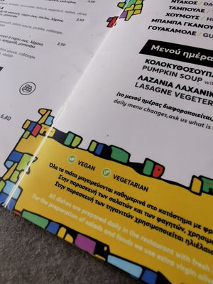 Clearly labeled. at Falavela in Crete