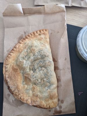 Spinach pie at Falavela in Crete