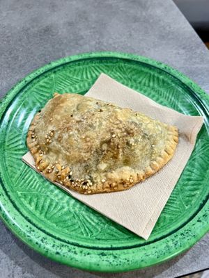 The most incredible spinach pie   at Falavela in Crete